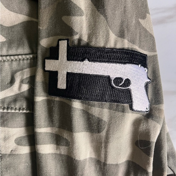 VTG🍷 OOAK - Forever 21 Camo Custom Patch Jacket - Size S - Picture 5 of 12